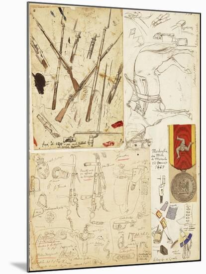 Equipment, Weapons and Harness Used by Thousand of Garibaldi-null-Mounted Giclee Print