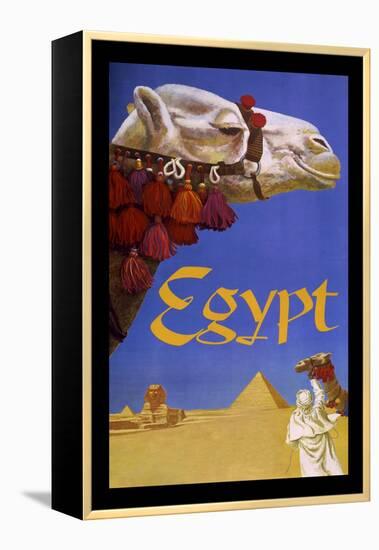 Eqypt Camel-null-Framed Premier Image Canvas