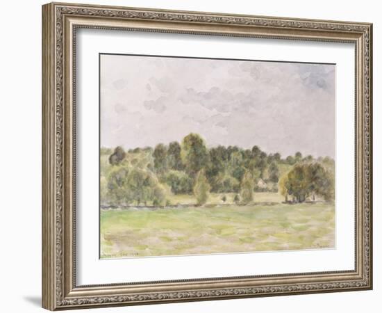 Eragny Evening-Edgar Degas-Framed Giclee Print