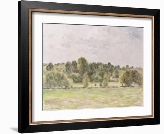 Eragny Evening-Edgar Degas-Framed Giclee Print