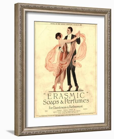 Erasmic Soap Perfume, Evening-Dress Dancing, UK, 1920-null-Framed Giclee Print