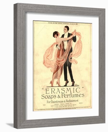 Erasmic Soap Perfume, Evening-Dress Dancing, UK, 1920-null-Framed Giclee Print