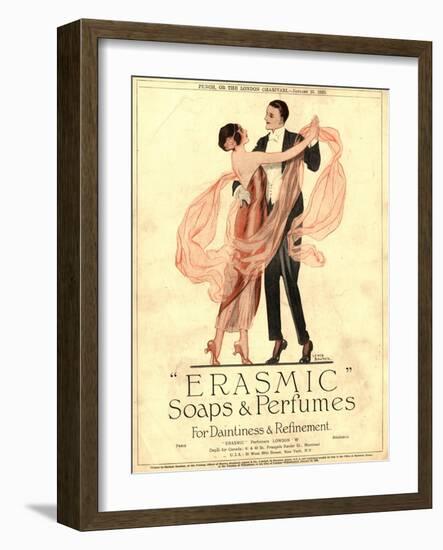 Erasmic Soap Perfume, Evening-Dress Dancing, UK, 1920-null-Framed Giclee Print