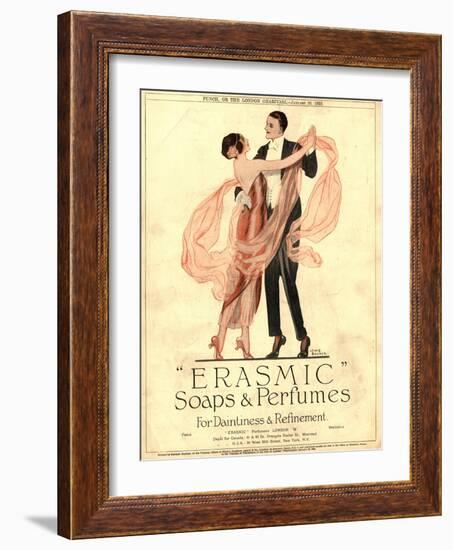 Erasmic Soap Perfume, Evening-Dress Dancing, UK, 1920-null-Framed Giclee Print