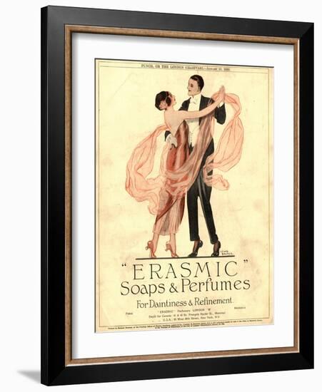 Erasmic Soap Perfume, Evening-Dress Dancing, UK, 1920-null-Framed Giclee Print