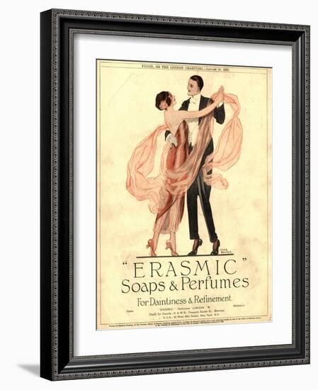 Erasmic Soap Perfume, Evening-Dress Dancing, UK, 1920-null-Framed Giclee Print