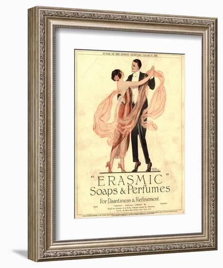 Erasmic Soap Perfume, Evening-Dress Dancing, UK, 1920--Framed Giclee Print