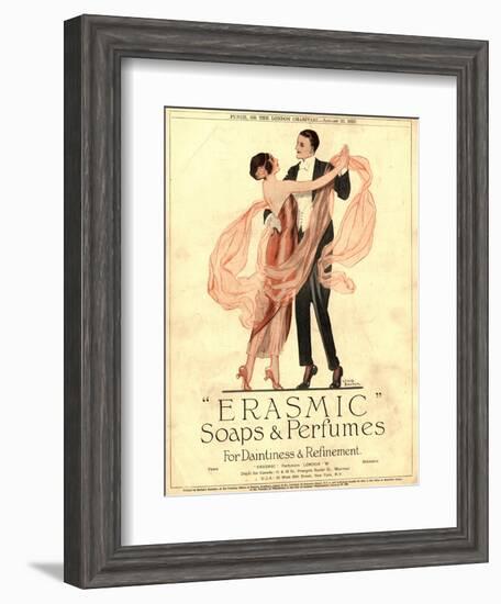 Erasmic Soap Perfume, Evening-Dress Dancing, UK, 1920--Framed Giclee Print