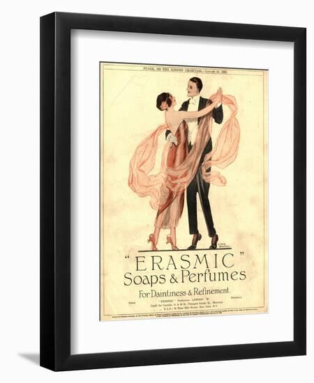 Erasmic Soap Perfume, Evening-Dress Dancing, UK, 1920--Framed Giclee Print