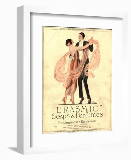 Erasmic Soap Perfume, Evening-Dress Dancing, UK, 1920-null-Framed Giclee Print