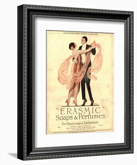 Erasmic Soap Perfume, Evening-Dress Dancing, UK, 1920--Framed Giclee Print