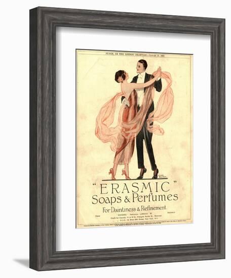 Erasmic Soap Perfume, Evening-Dress Dancing, UK, 1920-null-Framed Giclee Print