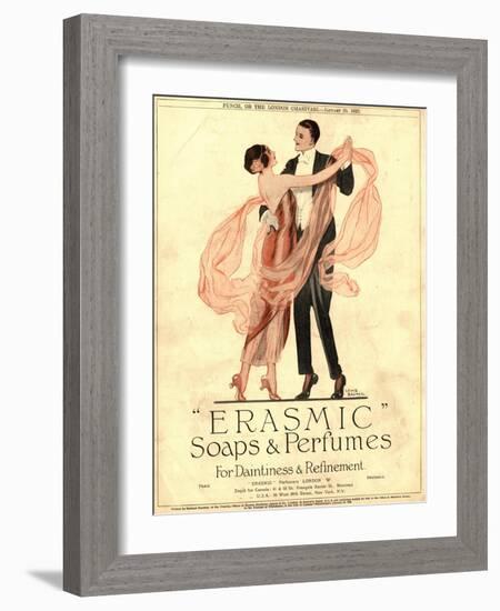 Erasmic Soap Perfume, Evening-Dress Dancing, UK, 1920-null-Framed Giclee Print