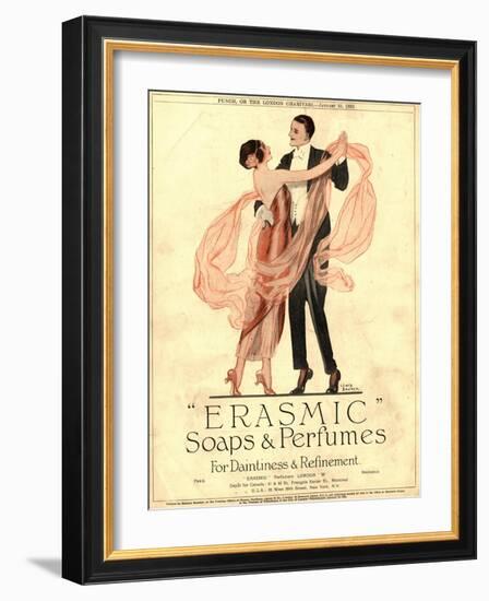 Erasmic Soap Perfume, Evening-Dress Dancing, UK, 1920-null-Framed Giclee Print