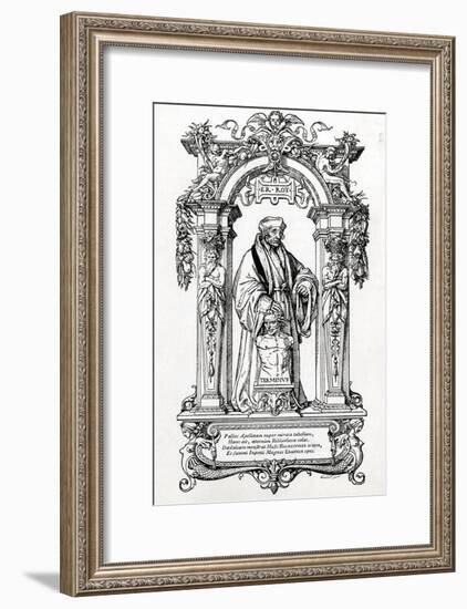 Erasmus, Holbein, Gillot-null-Framed Art Print