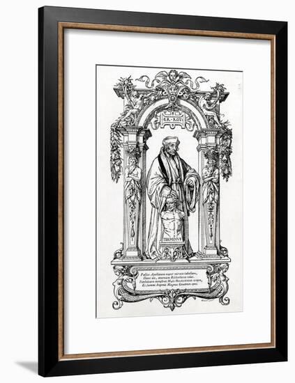 Erasmus, Holbein, Gillot-null-Framed Art Print