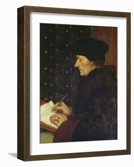 Erasmus of Rotterdam, 1523-Hans Holbein the Younger-Framed Giclee Print