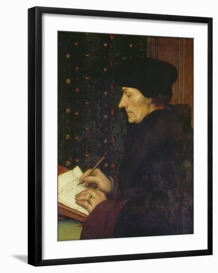 Erasmus of Rotterdam, 1523-Hans Holbein the Younger-Framed Giclee Print