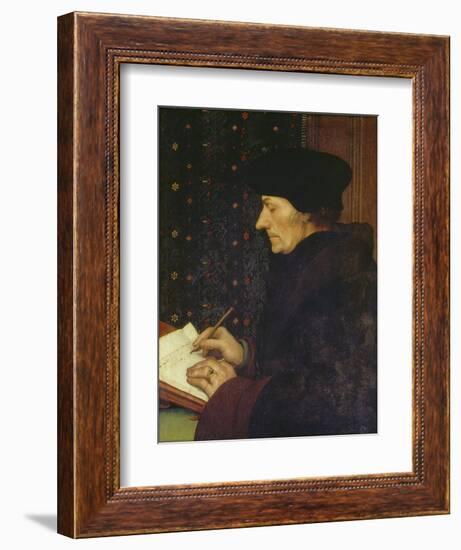 Erasmus of Rotterdam, 1523-Hans Holbein the Younger-Framed Giclee Print