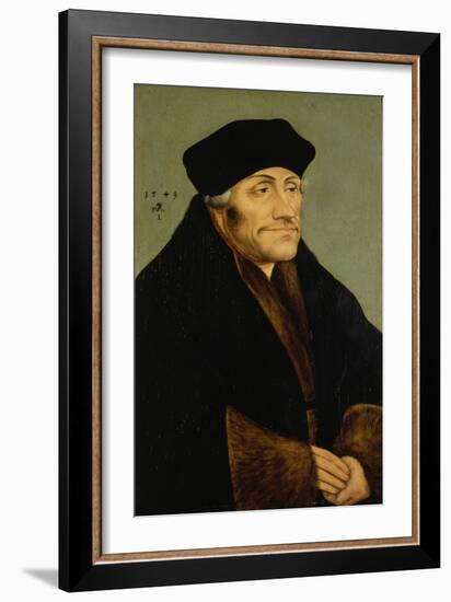 Erasmus of Rotterdam, 1549-Lucas Cranach the Elder-Framed Giclee Print