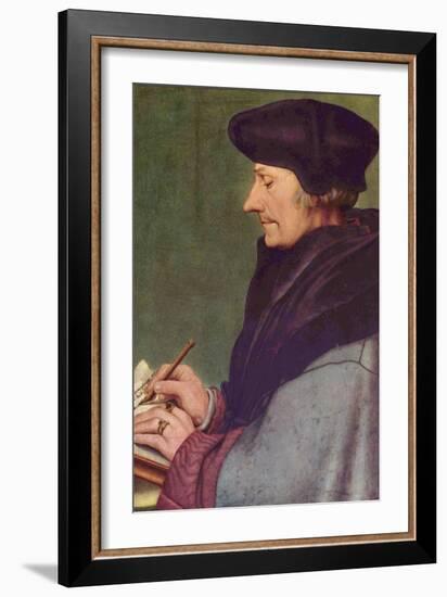 Erasmus of Rotterdam-Hans Holbein the Younger-Framed Art Print