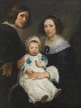 Self Portrait with Wife Catherine De Hemerlaer and Son Jan Erasmus Quellinus, 1635-36-Erasmus Quellinus-Giclee Print