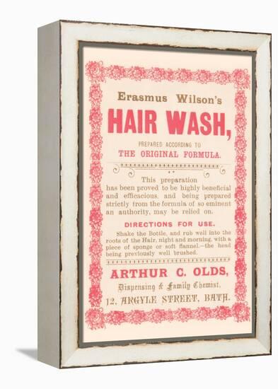 Erasmus Wilson's Hair Wash-null-Framed Stretched Canvas