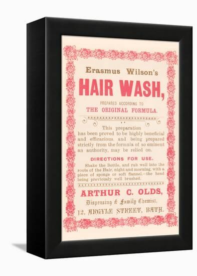 Erasmus Wilson's Hair Wash-null-Framed Stretched Canvas