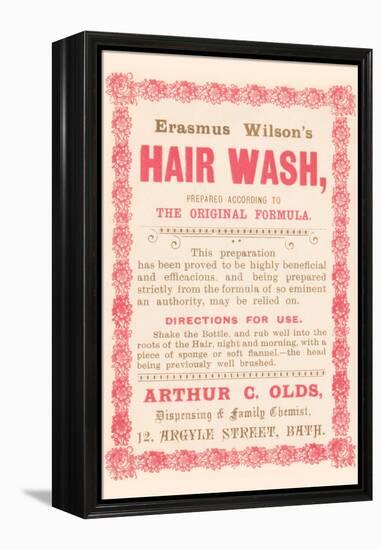 Erasmus Wilson's Hair Wash-null-Framed Stretched Canvas