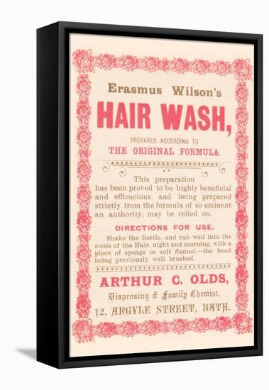 Erasmus Wilson's Hair Wash-null-Framed Stretched Canvas