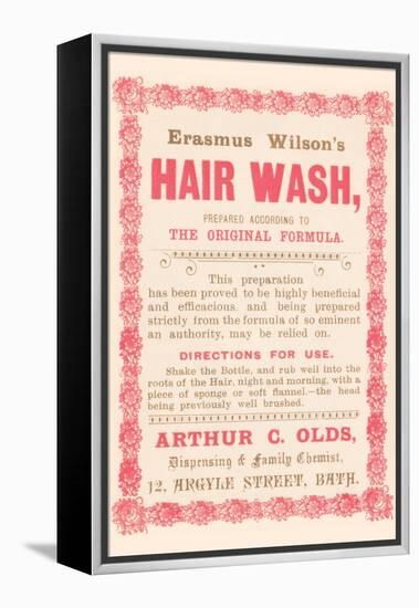 Erasmus Wilson's Hair Wash-null-Framed Stretched Canvas