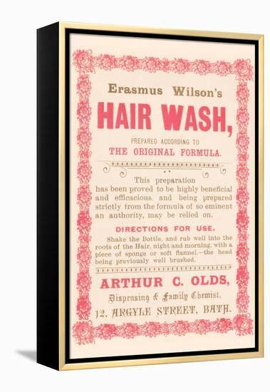 Erasmus Wilson's Hair Wash-null-Framed Stretched Canvas