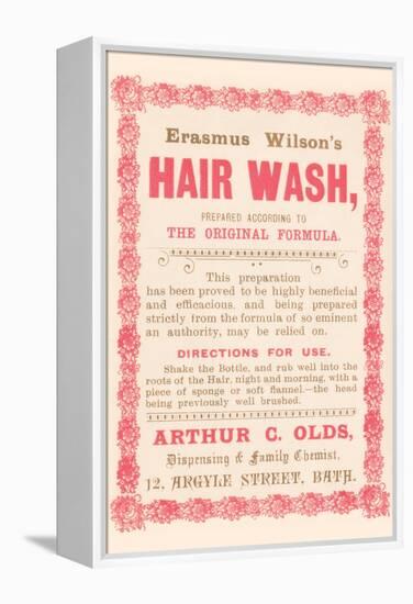 Erasmus Wilson's Hair Wash-null-Framed Stretched Canvas