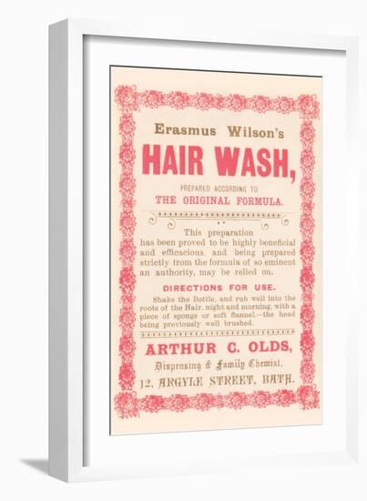 Erasmus Wilson's Hair Wash-null-Framed Art Print