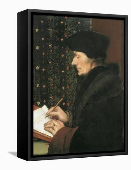Erasmus-Hans Holbein the Younger-Framed Stretched Canvas