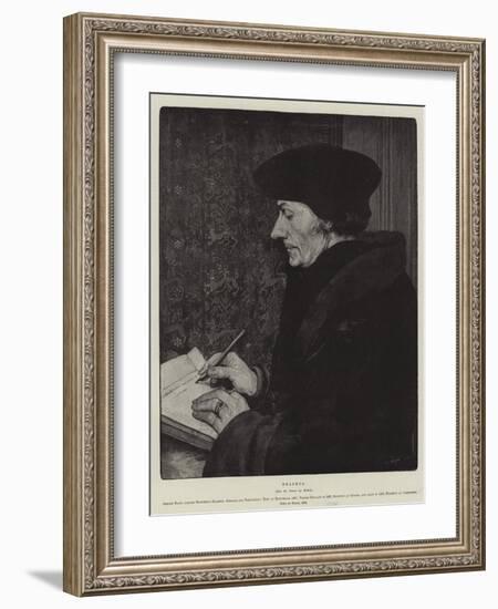 Erasmus-Hans Holbein the Younger-Framed Giclee Print