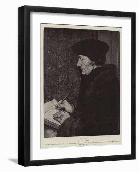 Erasmus-Hans Holbein the Younger-Framed Giclee Print