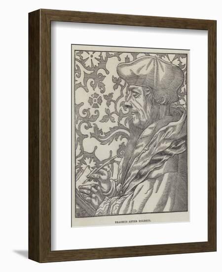 Erasmus-Hans Holbein the Younger-Framed Giclee Print