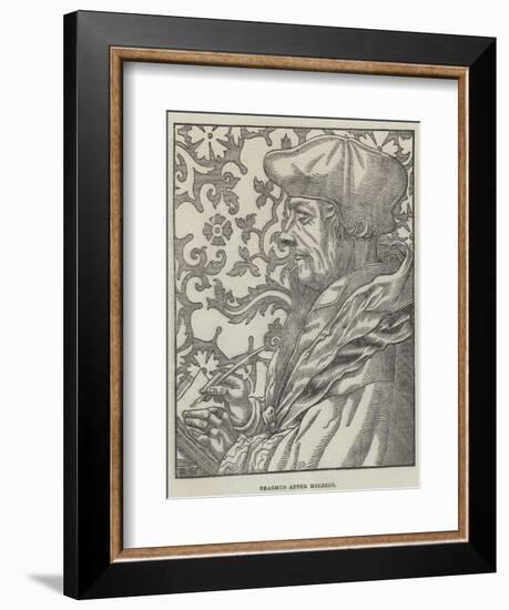 Erasmus-Hans Holbein the Younger-Framed Giclee Print