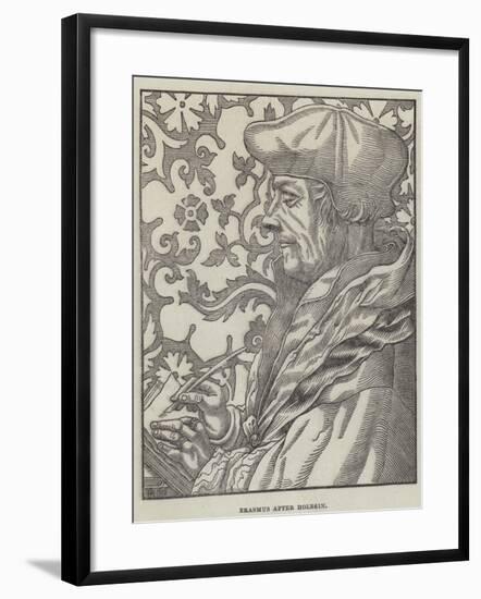 Erasmus-Hans Holbein the Younger-Framed Giclee Print