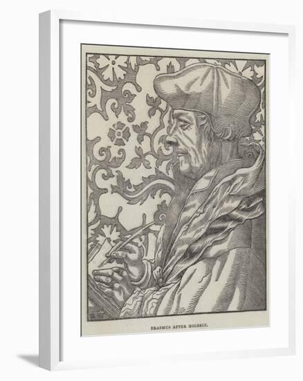 Erasmus-Hans Holbein the Younger-Framed Giclee Print