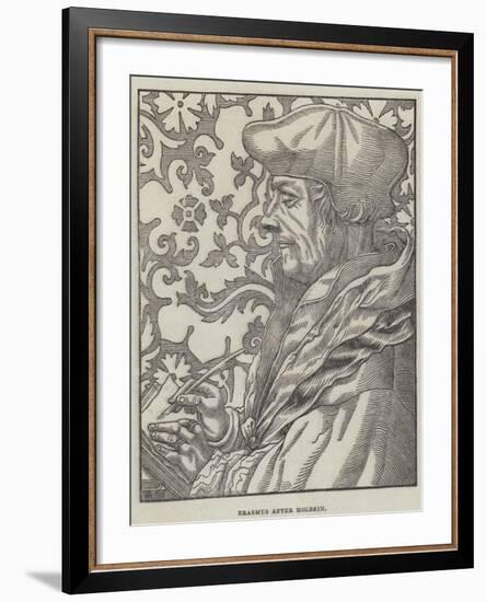 Erasmus-Hans Holbein the Younger-Framed Giclee Print