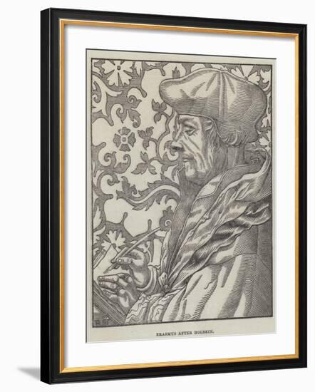 Erasmus-Hans Holbein the Younger-Framed Giclee Print