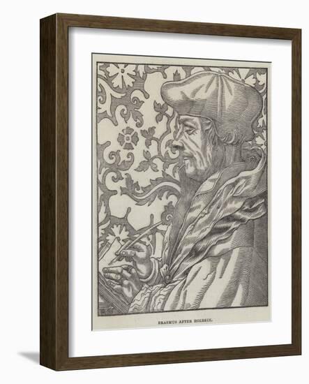 Erasmus-Hans Holbein the Younger-Framed Giclee Print