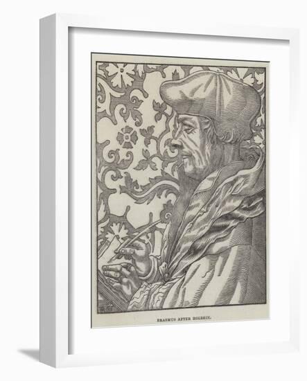 Erasmus-Hans Holbein the Younger-Framed Giclee Print