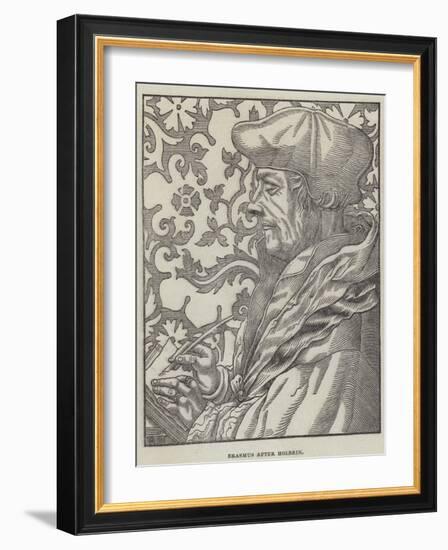 Erasmus-Hans Holbein the Younger-Framed Giclee Print