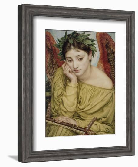 Erato, Muse of Poetry, 1870 (W/C on Paper)-Edward John Poynter-Framed Premium Giclee Print