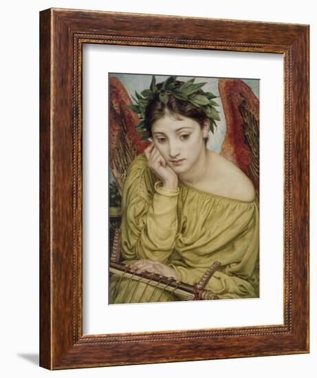 Erato, Muse of Poetry, 1870 (W/C on Paper)-Edward John Poynter-Framed Premium Giclee Print