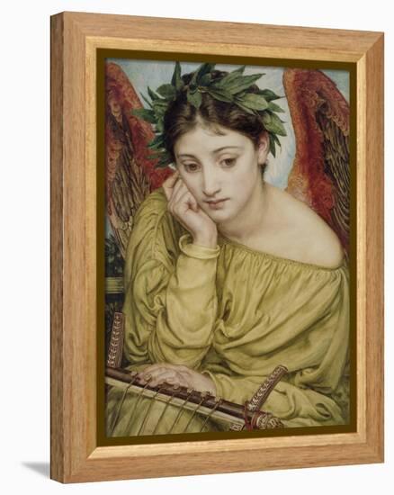 Erato, Muse of Poetry, 1870 (W/C on Paper)-Edward John Poynter-Framed Premier Image Canvas
