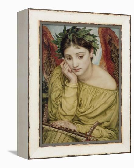 Erato, Muse of Poetry, 1870 (W/C on Paper)-Edward John Poynter-Framed Premier Image Canvas